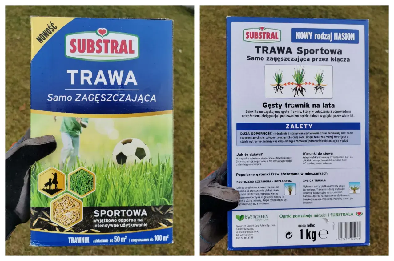 Substral Trawa Sportowa - jaka trawa na trawnik? Samo zagęszczająca, odporna na deptanie, idealna do intensywnego użytkowania.